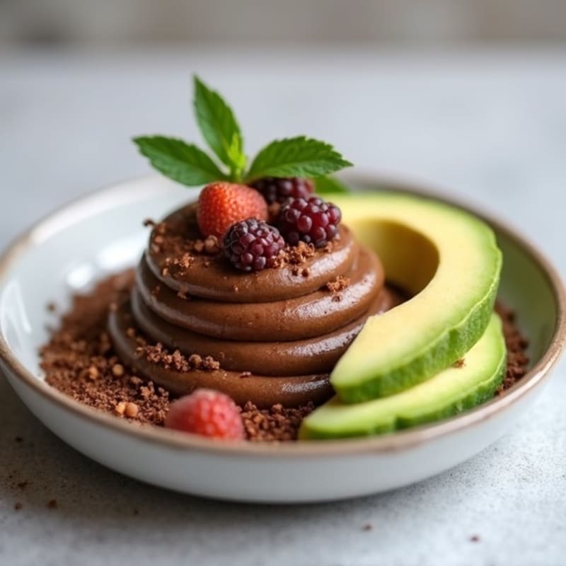 Silky Chocolate Avocado Mousse