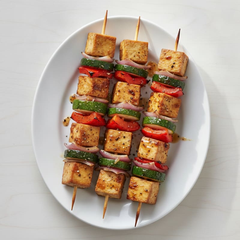 Smoked Tofu & Vegetable Skewers