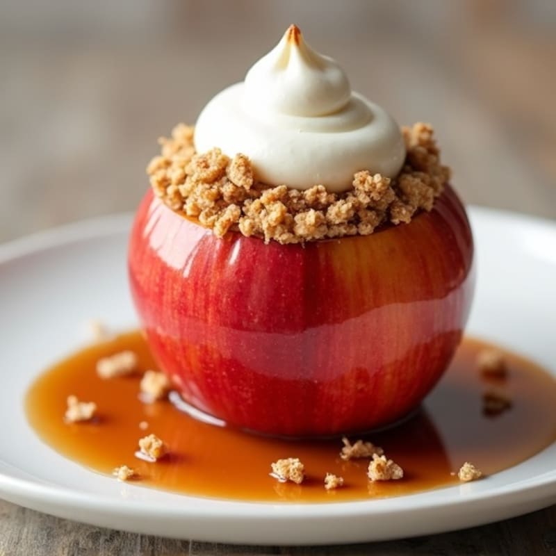 Cinnamon-Spiced Baked Apple Oat Crumble