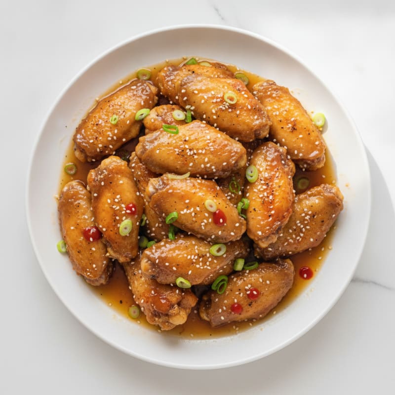 Honey-Garlic Glazed Chicken Wings
