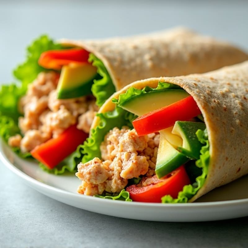 Fresh Spicy Tuna Wraps
