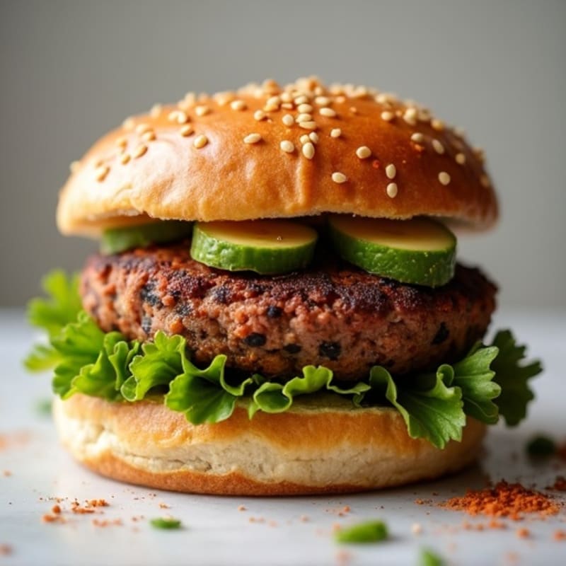 Healthy Smoky Black Bean Burgers