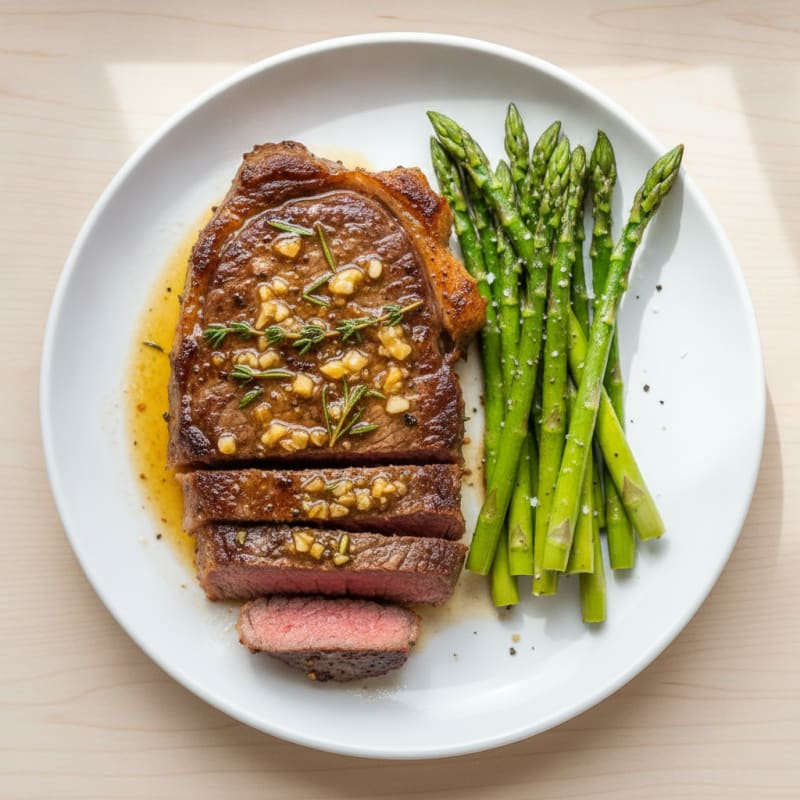 Garlic Herb Butter Pan-Seared Steak