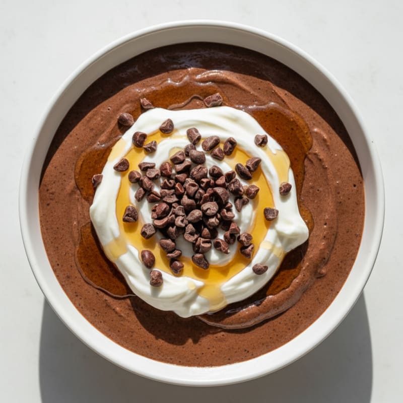 Silky Chocolate Protein Pudding with Greek Yogurt