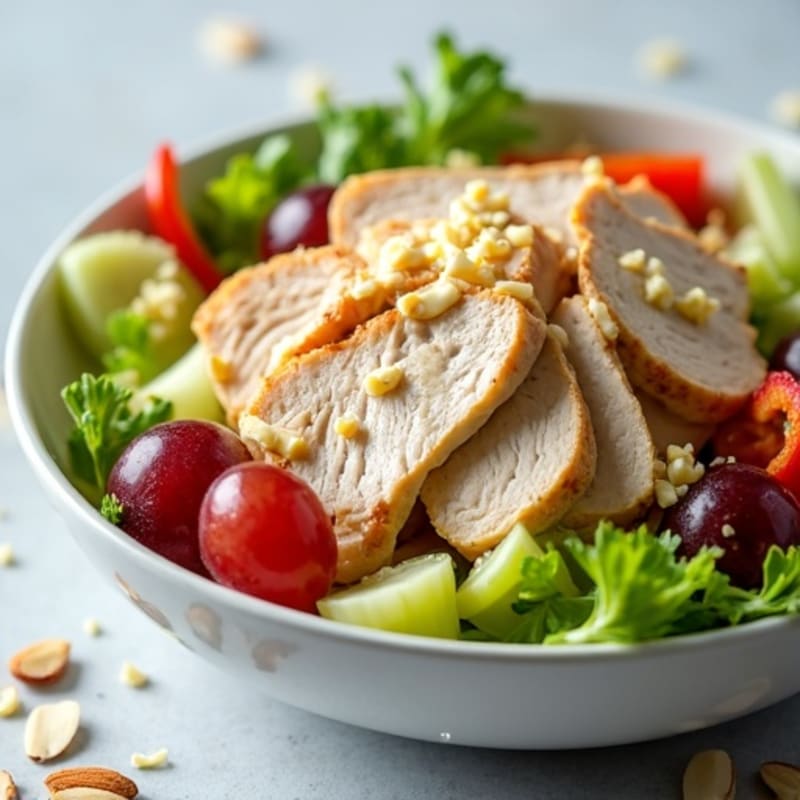Creamy Rotisserie Chicken Salad with Crisp Vegetables