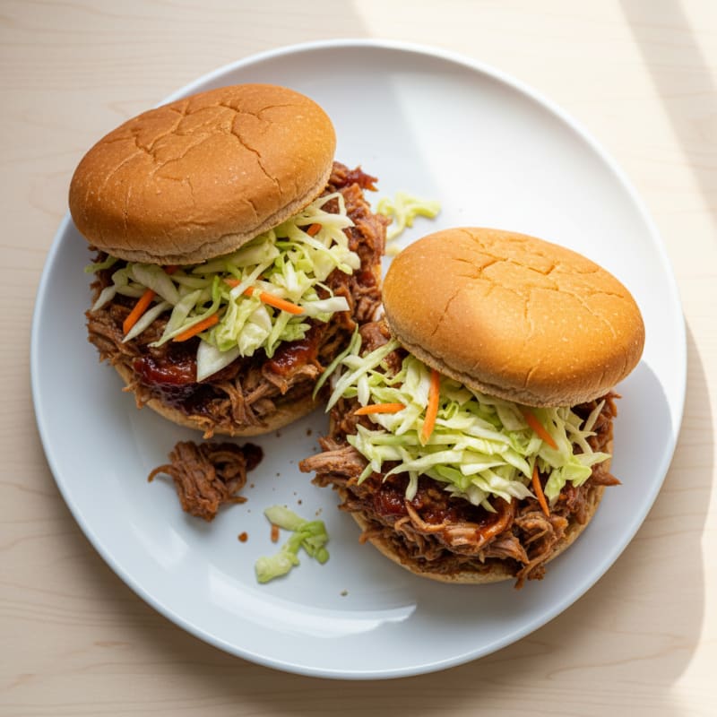 Slow-Cooked BBQ Pulled Pork Sandwiches