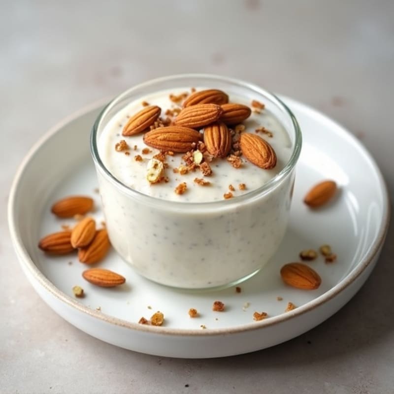 Creamy Coconut Chia Pudding with Almonds