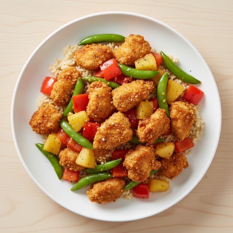 Crispy Sweet and Sour Chicken Stir-Fry