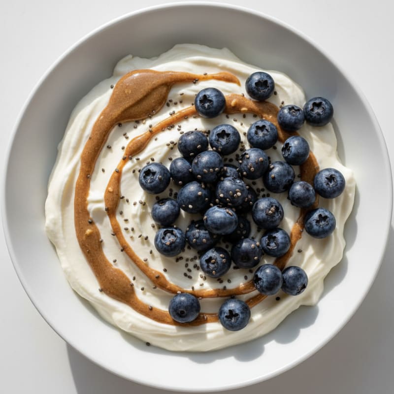Silky Greek Yogurt Protein Pudding with Berries