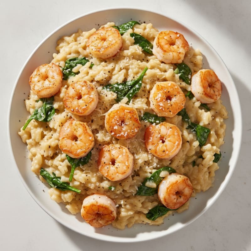 Creamy Parmesan Shrimp Risotto