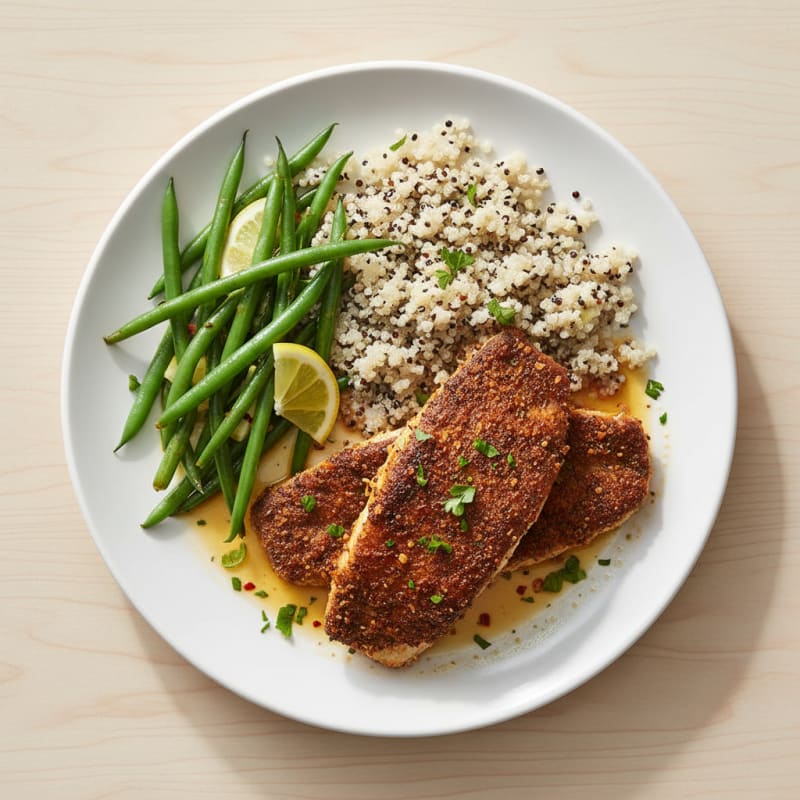 Crispy Cajun Blackened Catfish Fillets