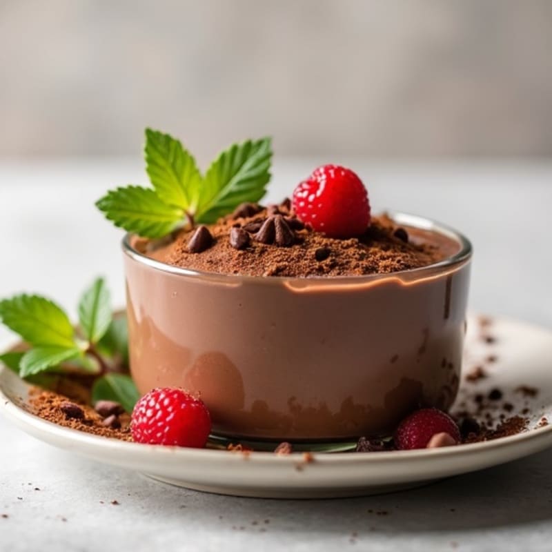 Silky Chocolate Protein Pudding with Greek Yogurt