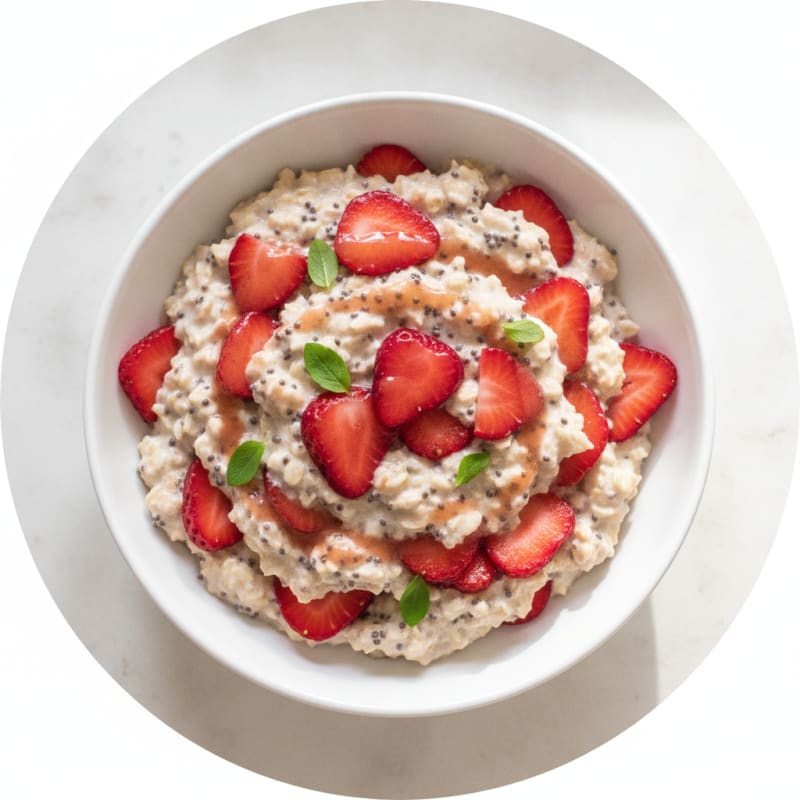 Strawberry Shortcake Overnight Oats