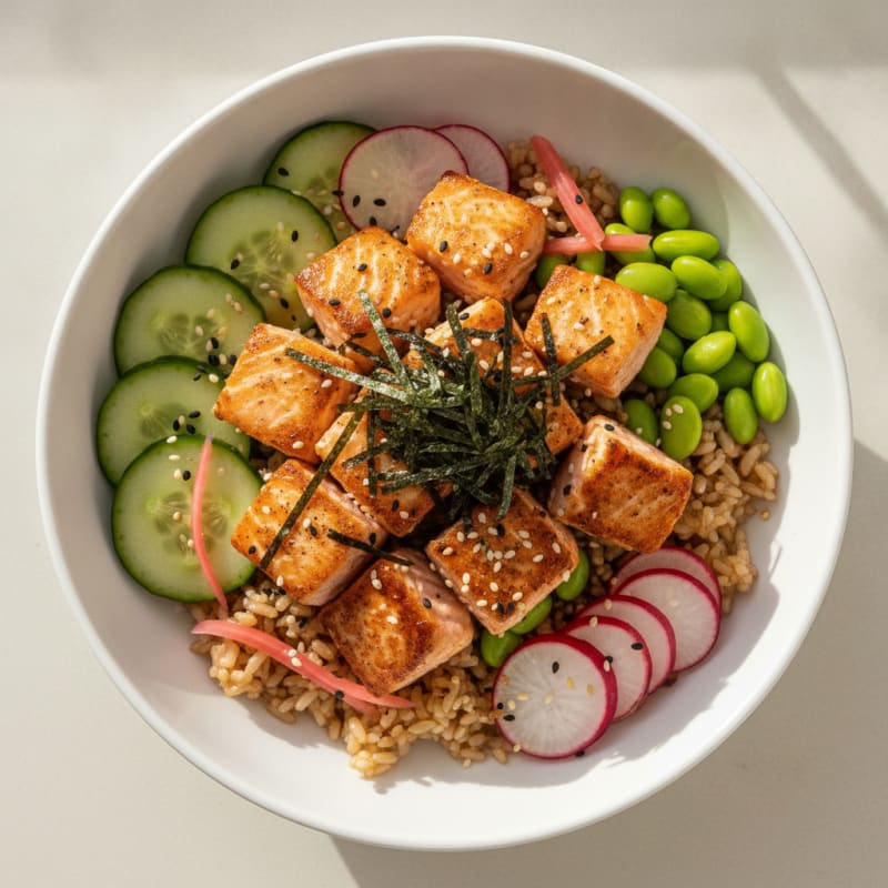 Salmon Sushi Rice Bowl