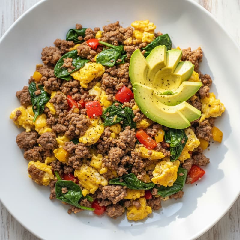 Ground Beef and Egg Scramble