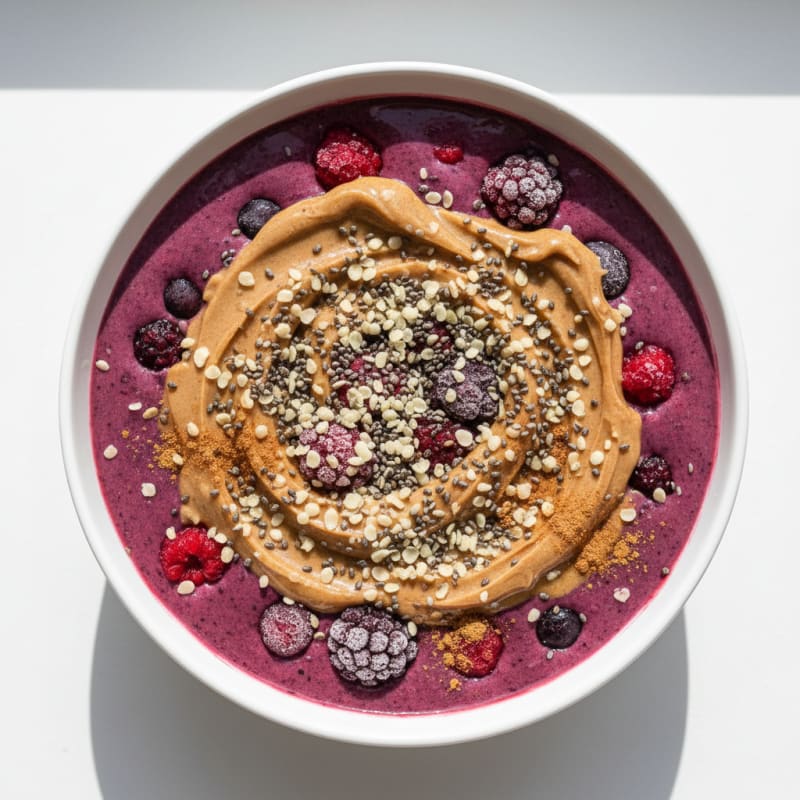Creamy Berry Protein Smoothie Bowl