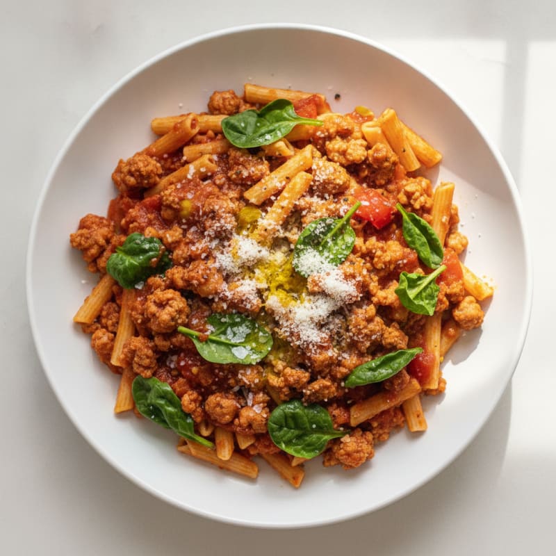 High-Protein Turkey Marinara Pasta