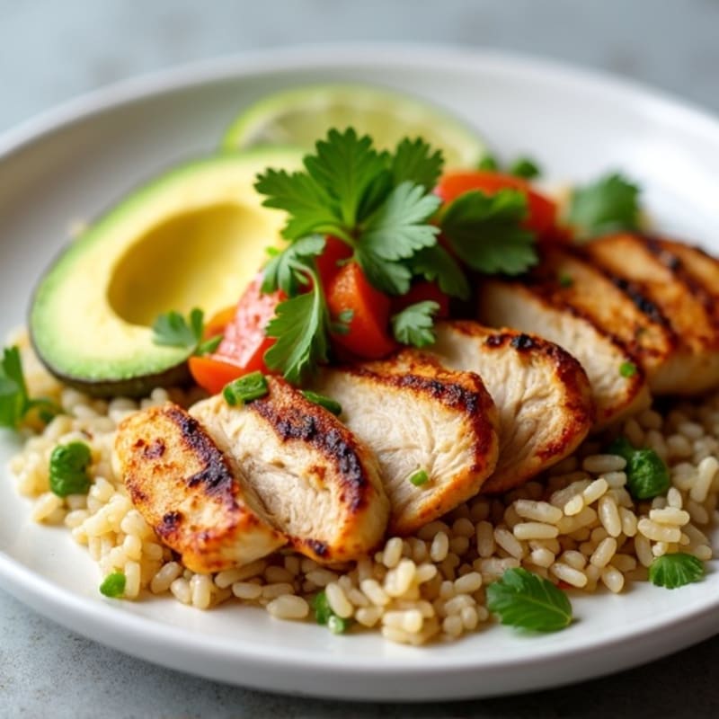 Cilantro-Lime Chicken Rice Bowl with Fresh Salsa