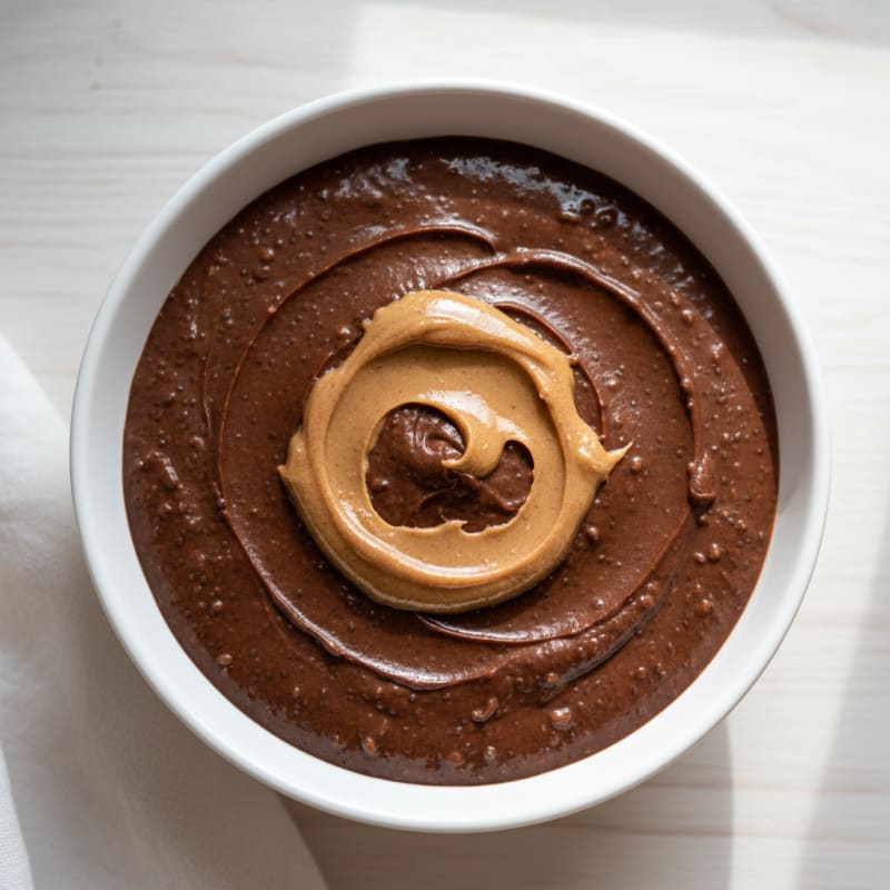 Silky Chocolate Protein Pudding with Chia Seeds