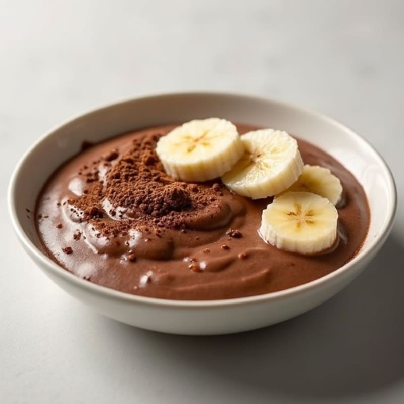Silky Chocolate Protein Pudding with Greek Yogurt