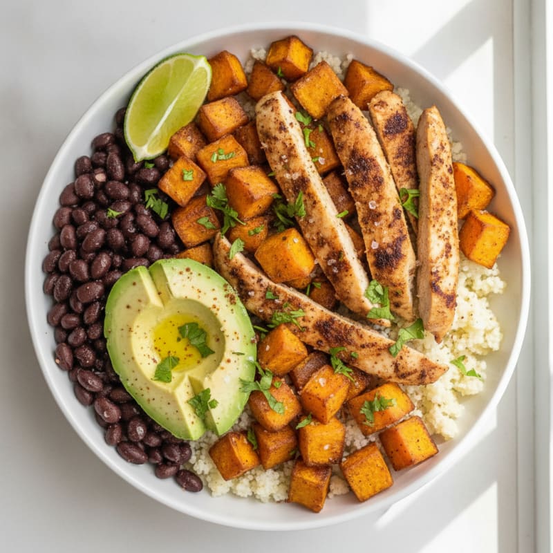 Sweet Potato & Black Bean Burrito Bowl