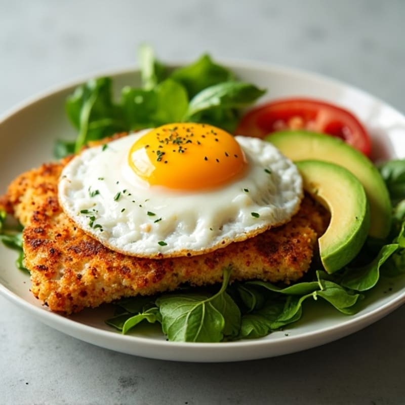 Crispy Chicken Cobb with Fresh Herbs