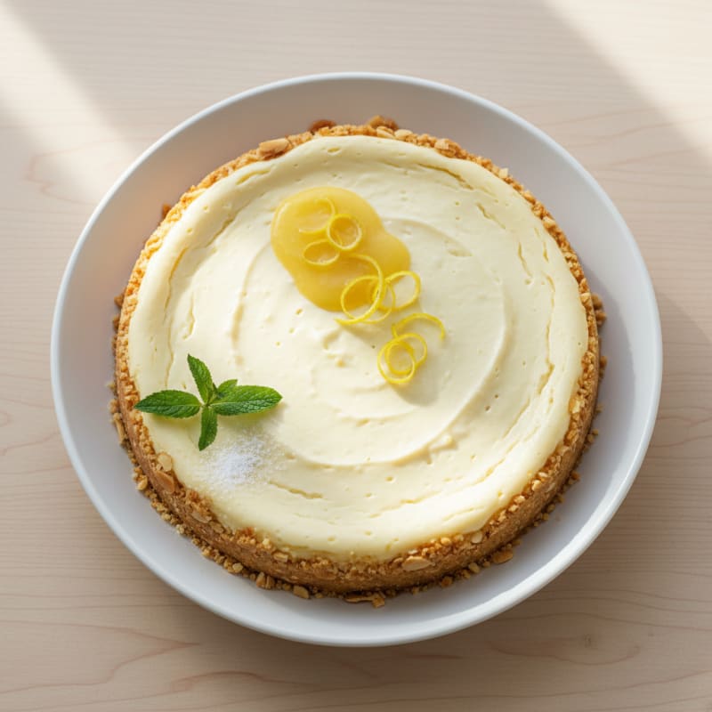 Silky Greek Yogurt Protein Cheesecake