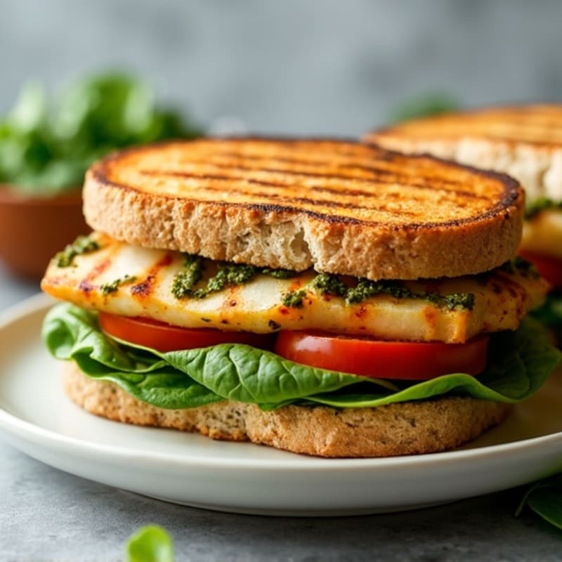 Grilled Chicken Pesto Sandwich