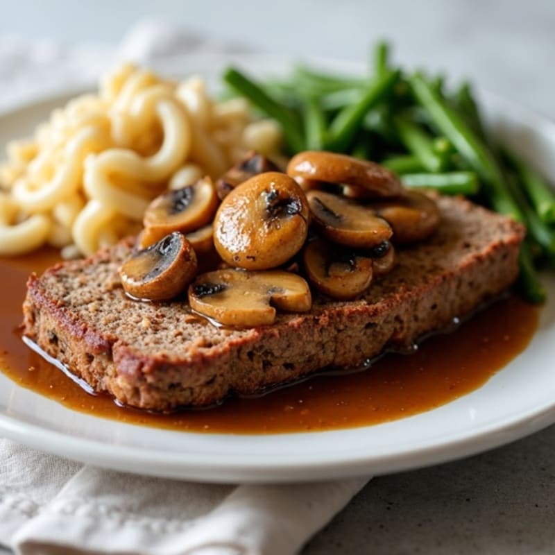 Lean Ground Beef Meatloaf with Savory Pan Gravy