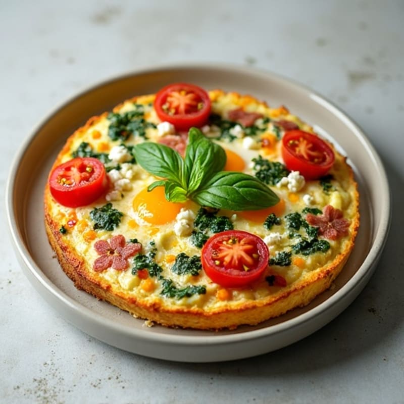 Fluffy Mediterranean Herb Frittata