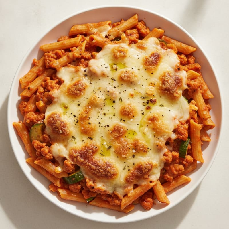 Classic Baked Ziti with Ricotta