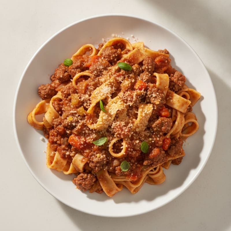 Classic Beef Bolognese with Pappardelle