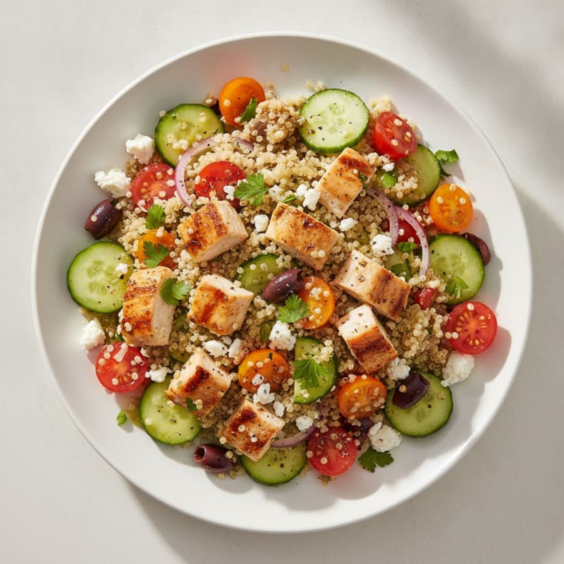 Mediterranean Chicken and Quinoa Salad