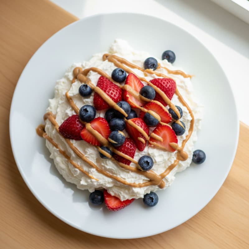 Silky Greek Yogurt Protein Mousse with Berries