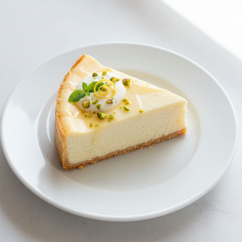 Silky Greek Yogurt Protein Cheesecake
