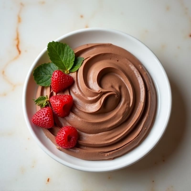 Silky Chocolate Protein Mousse with Greek Yogurt