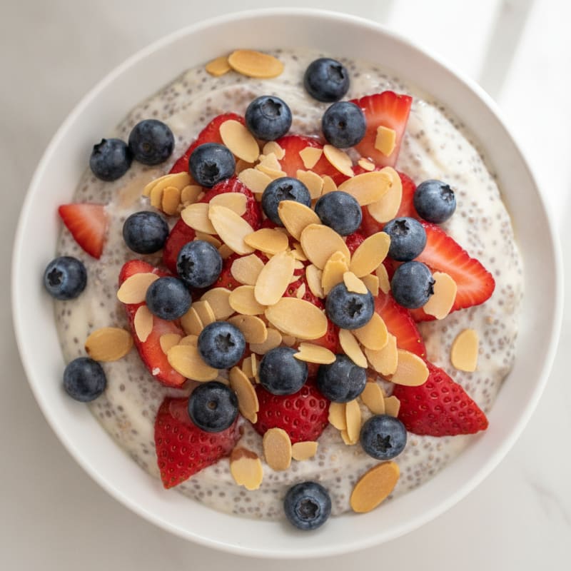 Berry Almond Chia Pudding