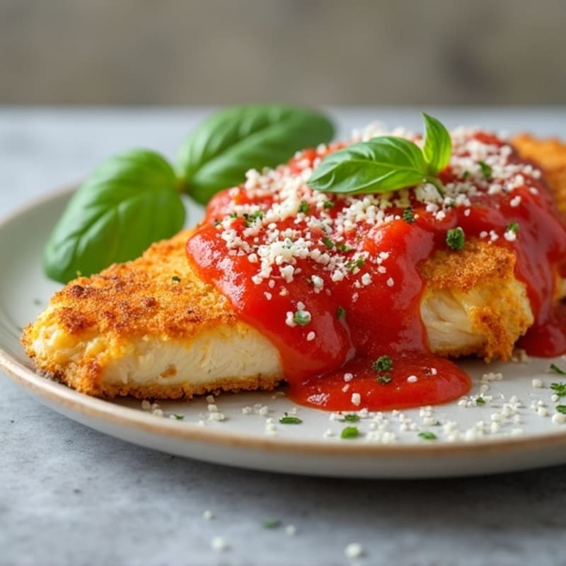 Crispy Baked Chicken Parmesan with Fresh Herbs
