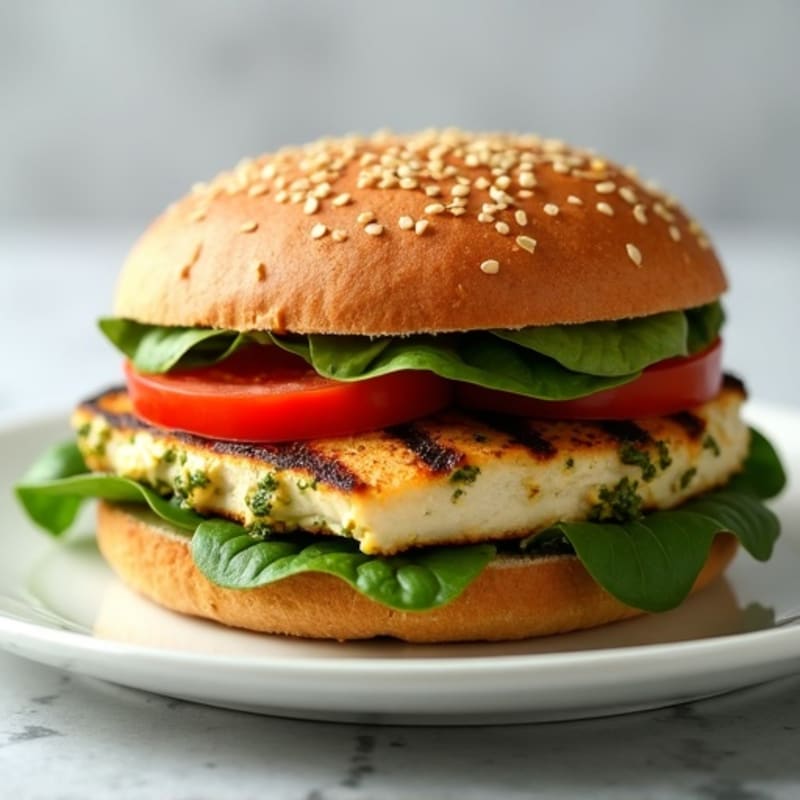 Fresh Grilled Pesto Chicken Sandwich