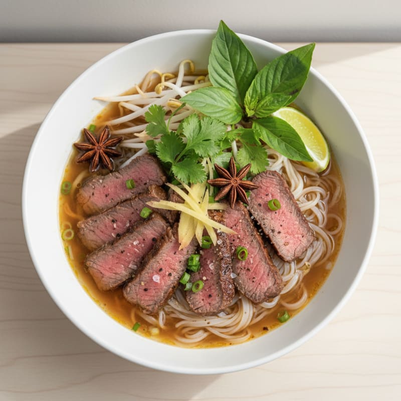Tender Beef Pho with Silky Noodles