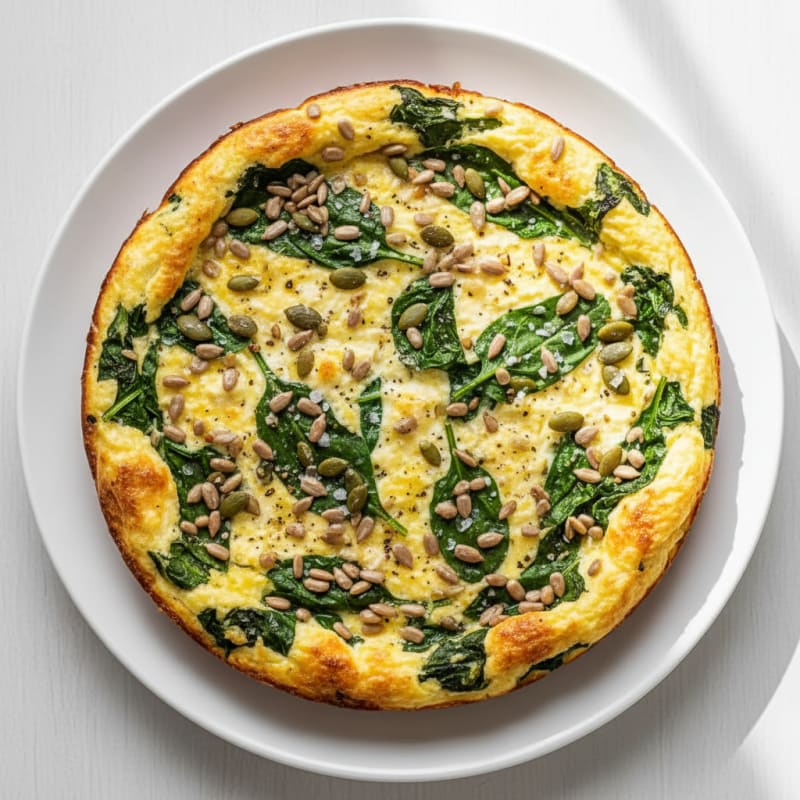 Savory Cottage Cheese Egg Bake with Seeds