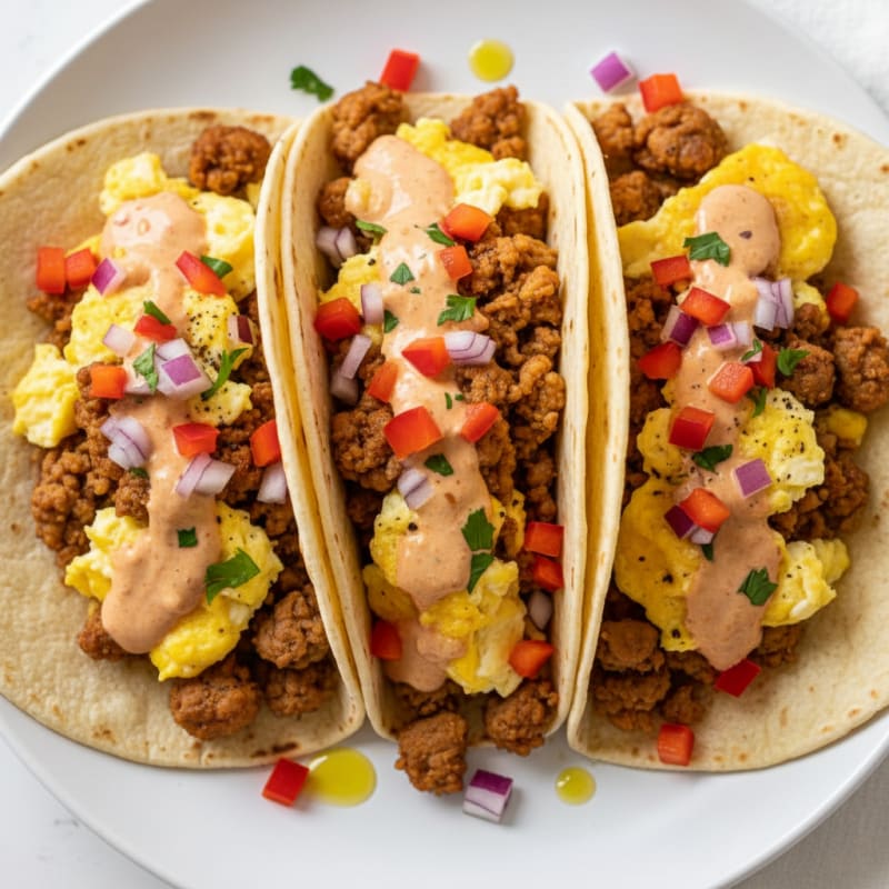 Zesty Chipotle Breakfast Tacos