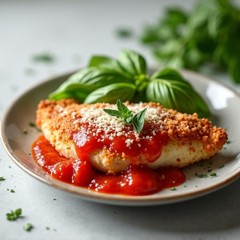 Crispy Baked Chicken Parmesan with Fresh Herbs