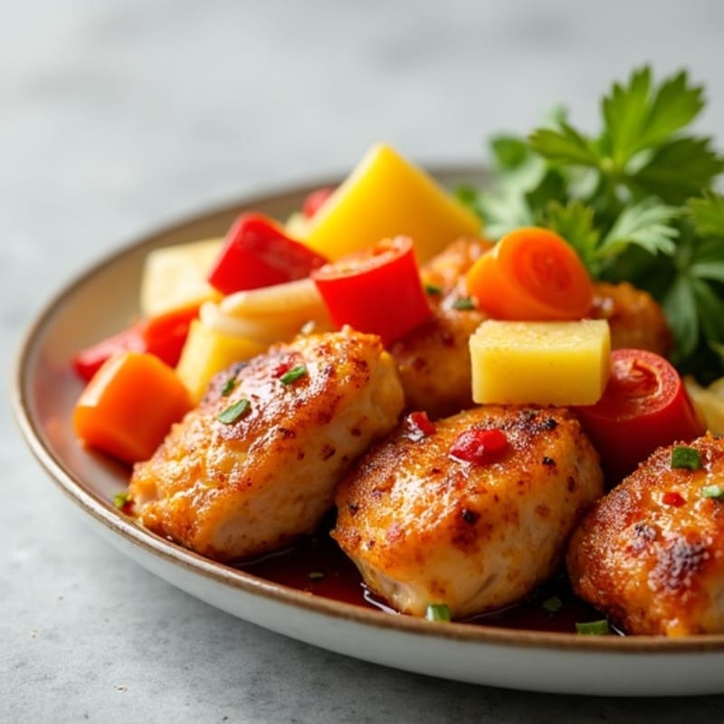 Crispy Baked Sweet and Sour Chicken