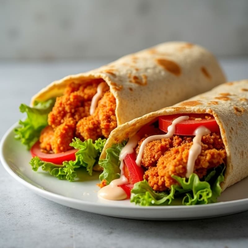 Crispy Buffalo Ranch Chicken Wrap