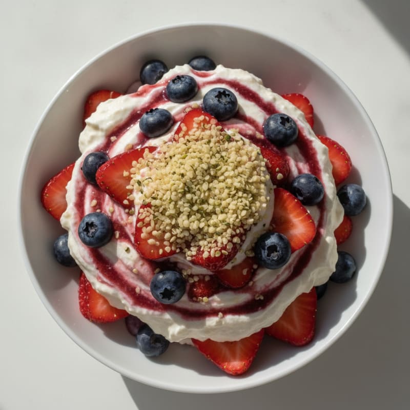 Greek Yogurt Protein Parfait with Berries