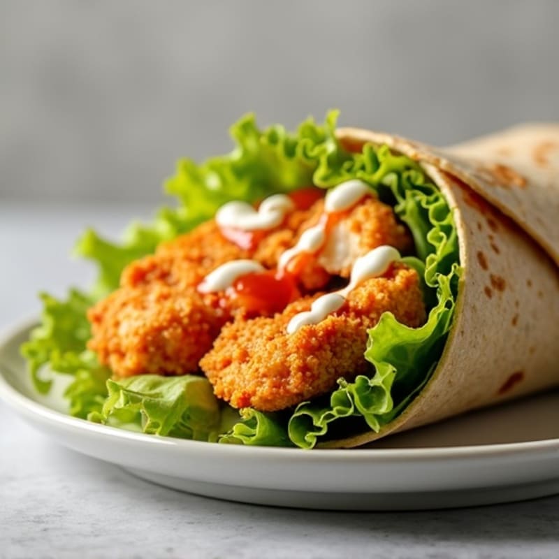 Crispy Buffalo Ranch Chicken Wrap