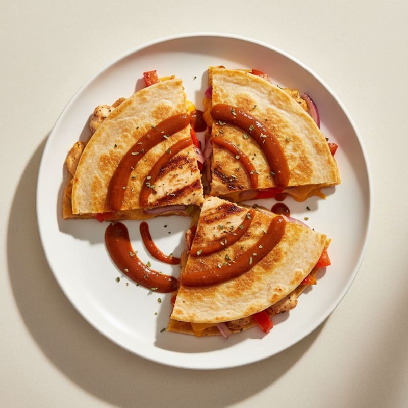 Crispy Chipotle Chicken Quesadillas