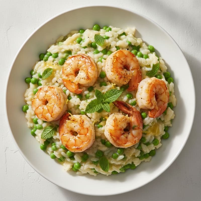 Sweet Pea and Mint Risotto