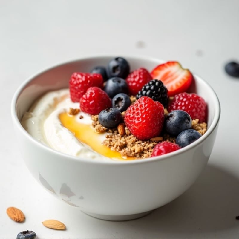 Creamy Greek Yogurt Protein Bowl with Mixed Berries